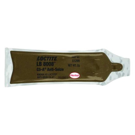 Anti-Seize, General Purpose, Pillow, 0.0705 oz, Copper Base, Paste, 1800 Degrees F Max MPN:234302