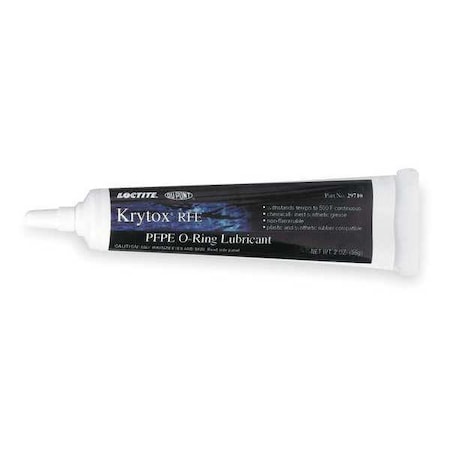 Lubricant, 2 oz, Cartridge, Synthetic Base, 500 Degrees F Max Op Temp, White MPN:234339