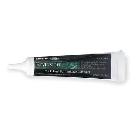 Lubricant, 2 oz, Tube, Synthetic Base, 500 Degrees F Max Op Temp, White MPN:234340