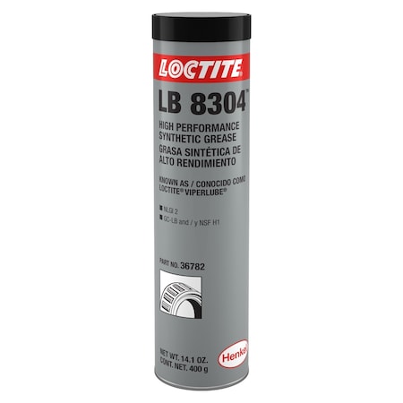 ViperLube Multipurpose Grease, H1 Food Grade, NLGI Grade 2, Calcium Sulfonate, 14 oz, Tan MPN:457457
