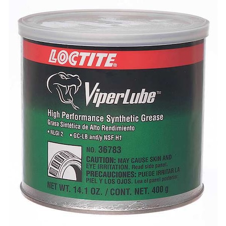 Multipurpose Grease, 14 oz, Can, Synthetic Base, 500 Degrees F Max Op Temp, White MPN:457458