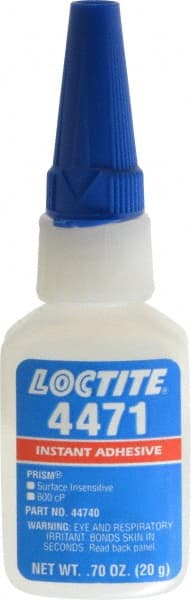 Adhesive Glue: 0.7 oz Bottle, Clear MPN:158530