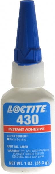 Adhesive Glue: 1 oz Bottle, Clear MPN:233978