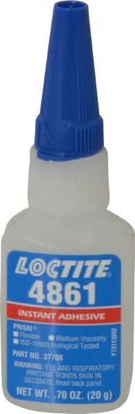 Adhesive Glue: 0.7 oz Bottle, Clear MPN:518485