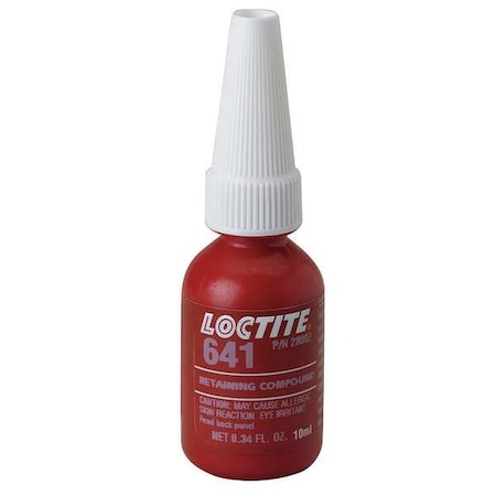 Retaining Compound, 641 Series, Yellow, Liquid, 10ml Bottle MPN:233546