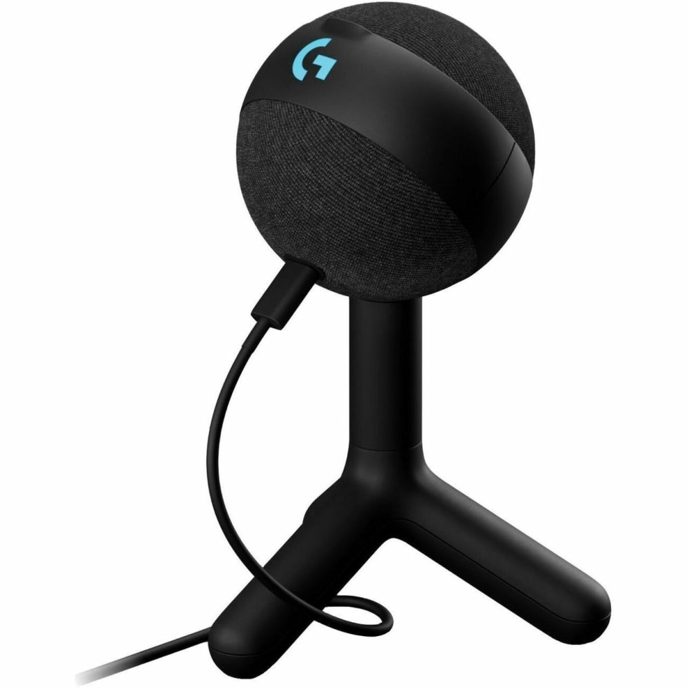 Blue Yeti Condenser Microphone for Gaming, Live Streaming - Black - 70 Hz to 20 kHz - Cardioid - Desktop - USB Type C MPN:988-000549