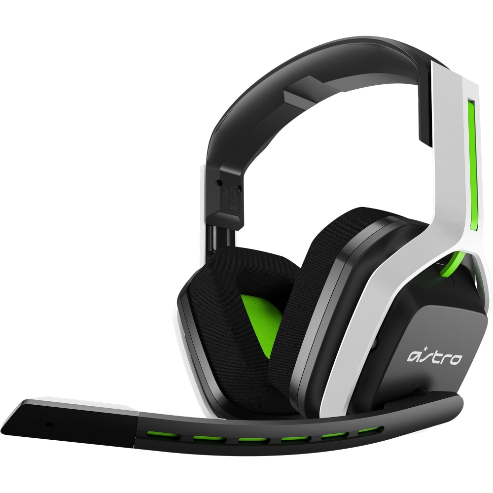 Logitech A20 Gaming Headset - Stereo - Wireless - RF - Over-the-head - Binaural - White/Green MPN:939-001882