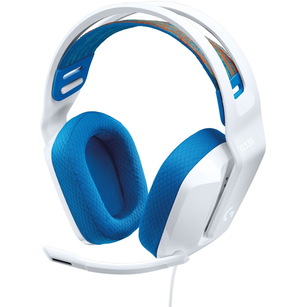 Logitech G335 Wired Gaming Headset - Stereo - Mini-phone (3.5mm) - Wired - 36 Ohm - 20 Hz to 20 kHz - 981001017 MPN:981-001017