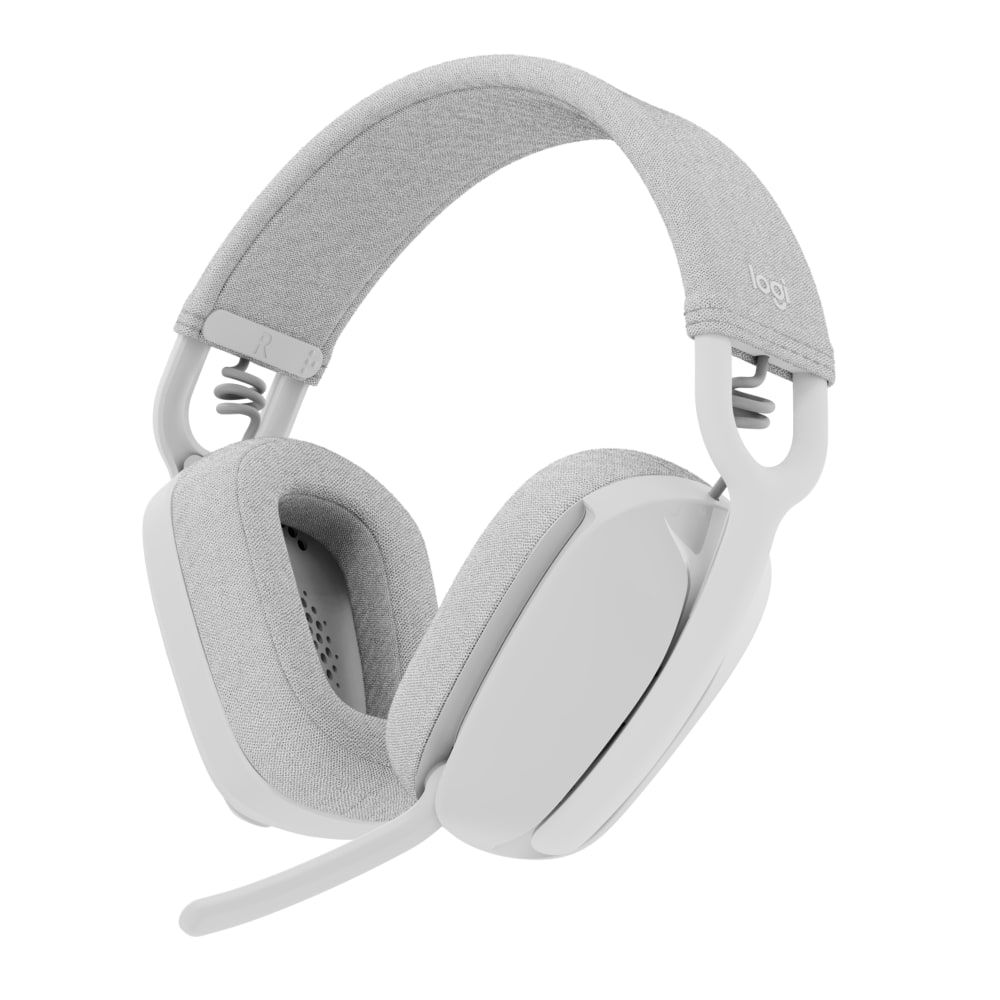 Logitech Zone Vibe 100 Wireless Over Ear Headphones, Noise Canceling Microphone - Off White - 981-001257 MPN:981-001257