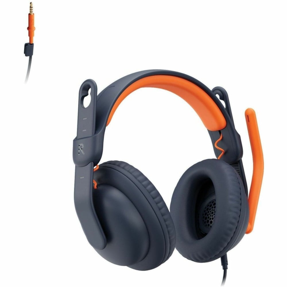 Logitech Zone Learn Headset - Stereo - Mini-phone (3.5mm) - Wired - Over-the-ear - Binaural - Circumaural - 981001389 MPN:981-001389
