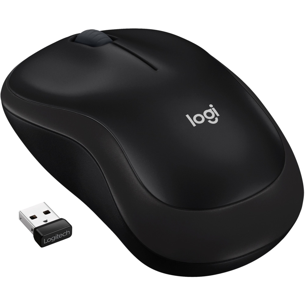 Logitech M185 Wireless Mouse - Optical - Wireless - Radio Frequency - 2.40 GHz - Gray - USB - 1000 dpi - Scroll Wheel - 3 Button(s) - Symmetrical MPN:910-003888