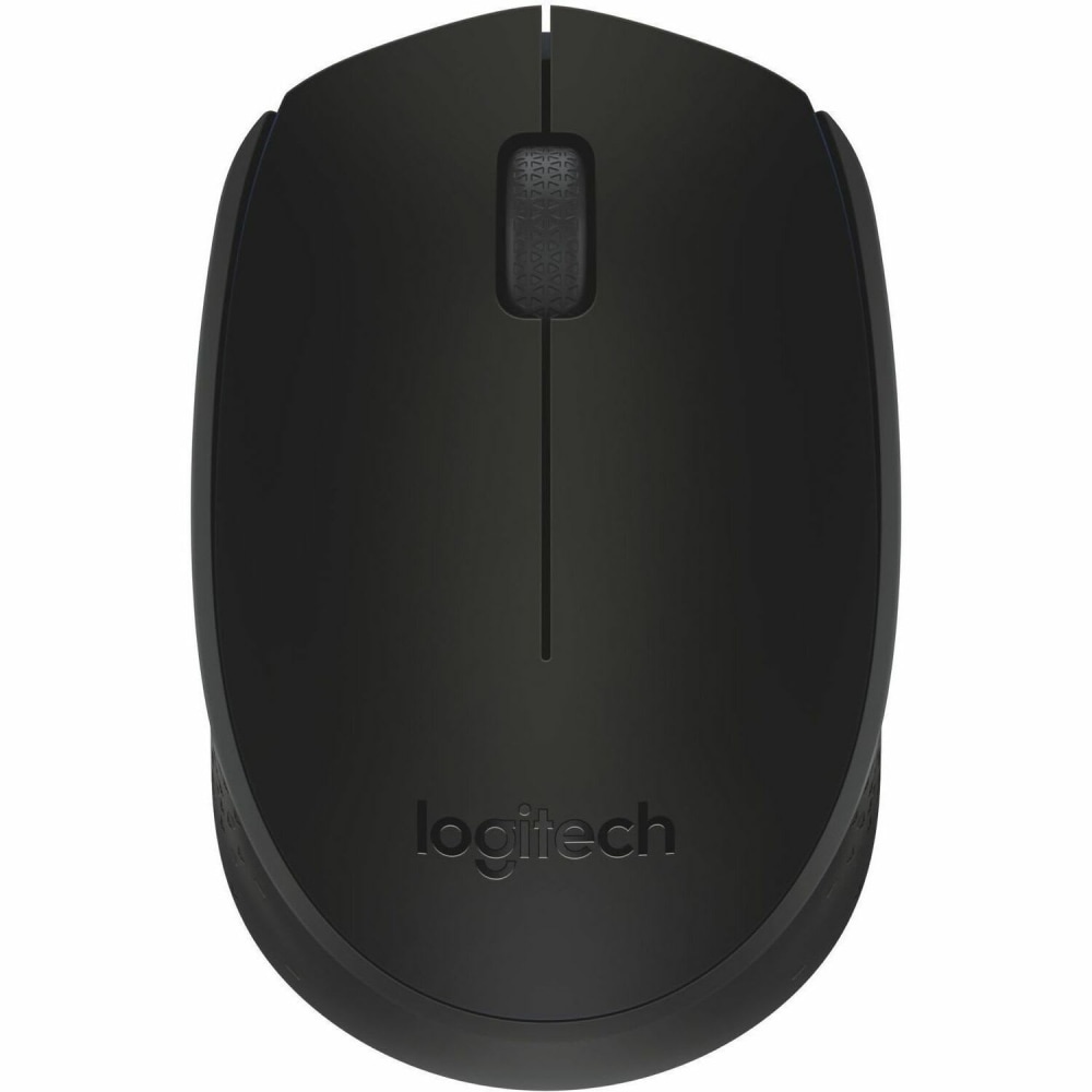 Logitech M170 Mouse - Optical - Wireless - Radio Frequency - Black - USB - Scroll Wheel - 2 Button(s) - Symmetrical MPN:910-004940