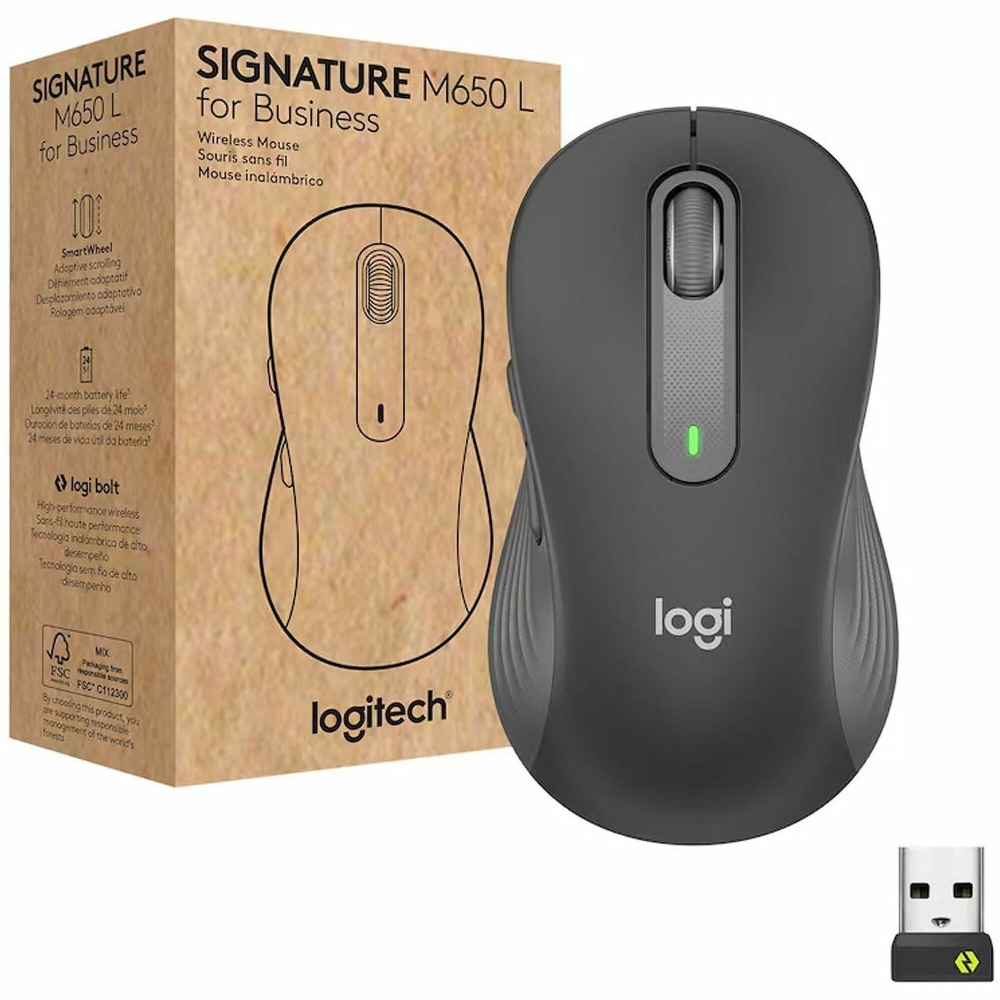 Logitech Signature M650 for Business Wireless Mouse, - 910006272 MPN:910-006272