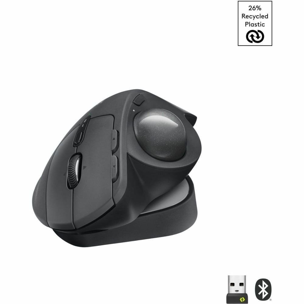 Logitech MX Ergo S Plus Advanced Wireless Trackball Mouse, Graphite MPN:910-007247