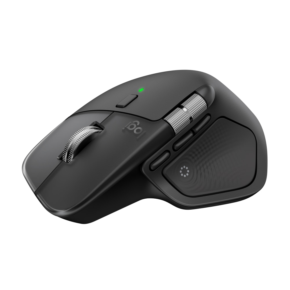 Logitech MX Master 4 Ergonomic Wireless Mouse with Advanced Performance Haptic Feedback, Bluetooth, Black, 910007560 MPN:910-007560