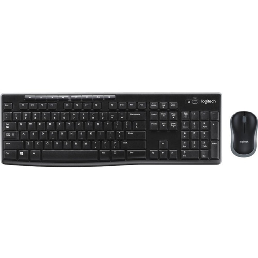 Logitech MK270 Wireless Keyboard and Mouse Combo - USB Plunger Wireless RF 2.40 GHz Keyboard - 103 Key - 920008813 MPN:920-008813
