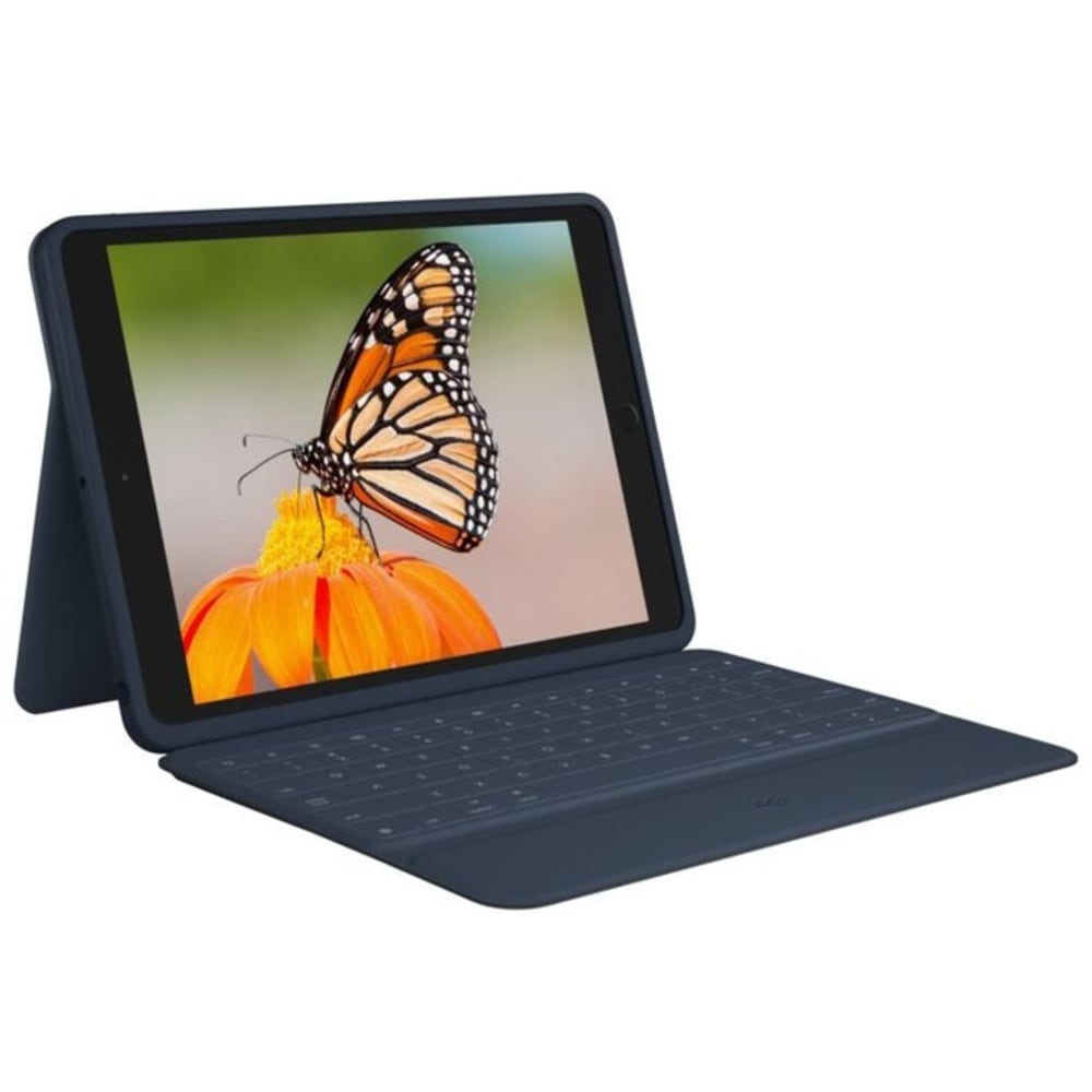 Logitech Rugged Combo 3 Rugged Keyboard/Cover Case (Folio) For Apple iPad (8th Gen), iPad (7th Gen), iPad (9th Gen) Tablet, Blue MPN:920-009320