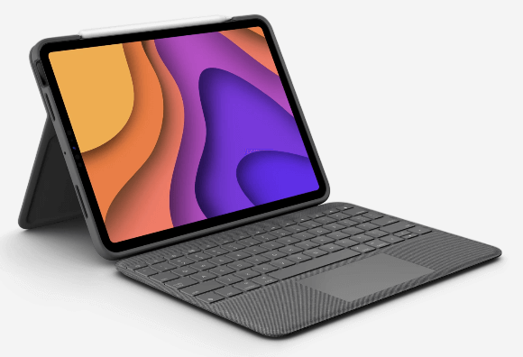 Logitech Folio Touch Keyboard/Cover Case For Apple iPad Air (4th Gen), iPad Air (5th Generation) Tablet, Oxford Gray MPN:920-009952