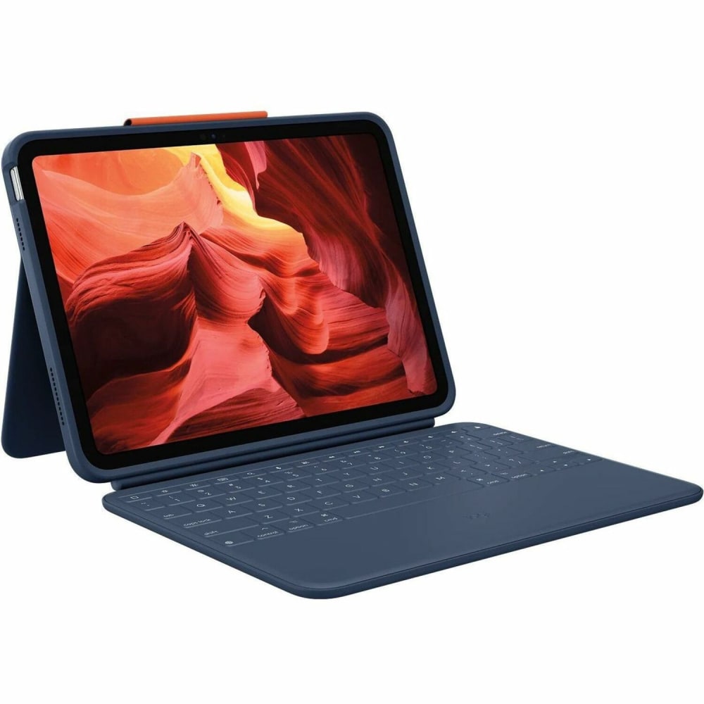 Logitech Rugged Combo 4 Rugged Keyboard/Cover Case Apple iPad (10th Generation) Tablet - Drop Resistant, Spill Resistant - 0.8in x 7.7inx 10.1in Depth MPN:920-011133