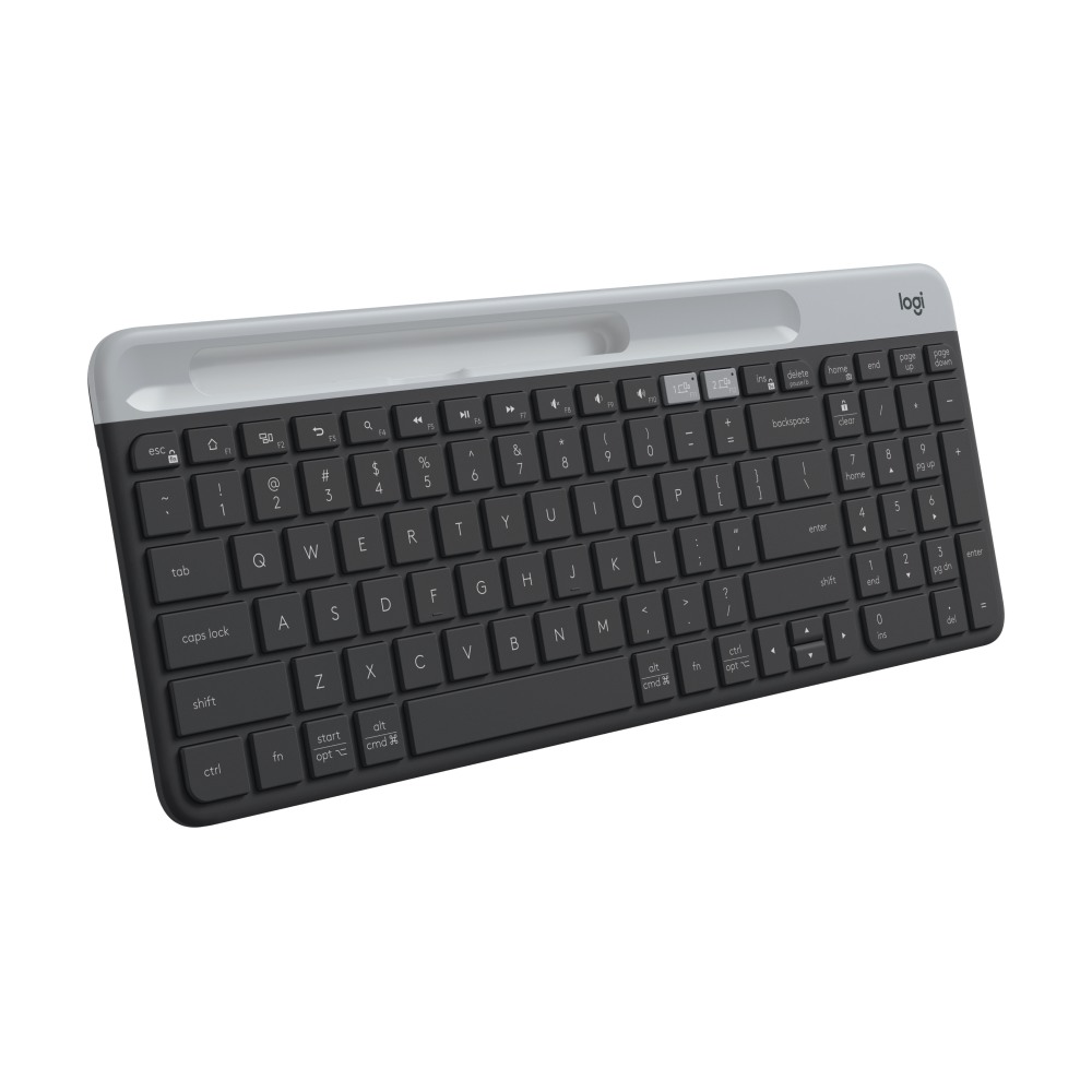 Logitech K585 Multi-Device Slim Wireless Keyboard, Built-in Cradle - 920011479 MPN:920-011479