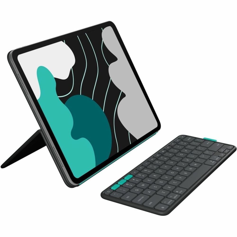 Logitech Flip Folio, Keyboard Case for iPad Pro 13-inch (M4) & iPad Air 13-inch (M2 & M3) (2024, 2025), Graphite, 920013367 MPN:920-013367