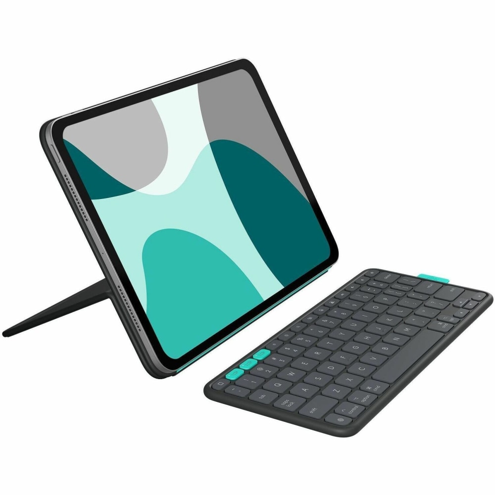 Logitech Flip Folio, Keyboard Case for iPad Pro 11-inch (M4) & iPad Air 11-inch (M2 & M3)(5th Gen, 2024), Graphite, 920013369 MPN:920-013369
