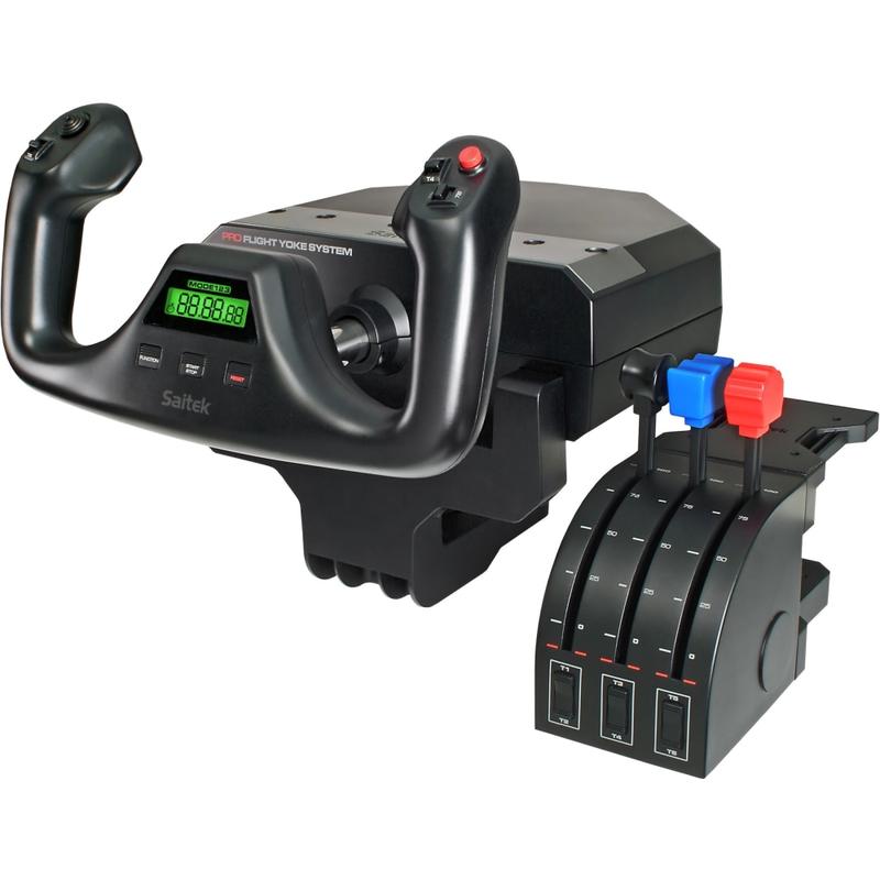 Saitek Pro Flight Yoke for PC and Mac - Cable - USB - PC, Mac - 4 ft Cable MPN:945-000023