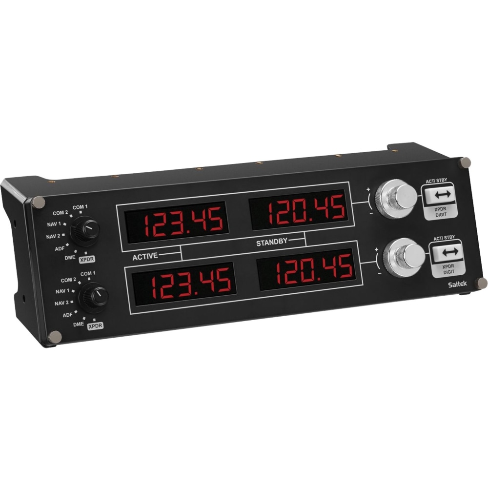 Saitek Flight Radio Panel Professional Simulation Radio Controller - Cable - USB - PC - Black MPN:945-000029