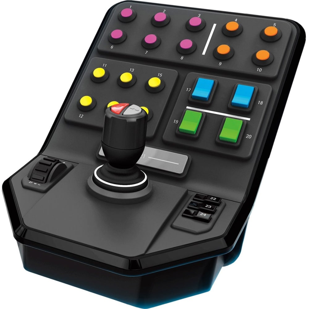 Logitech G Heavy Equipment Side Panel Simulation Heavy Equipment Control Deck - Cable - USB - PC, Mac - 5.91 ft Cable - Black MPN:945-000031