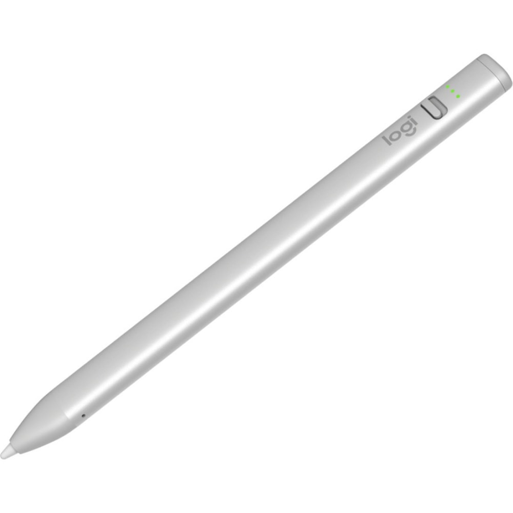 Logitech Crayon Stylus - Capacitive Touchscreen Type Supported - Replaceable Stylus Tip - Aluminum MPN:914-000070