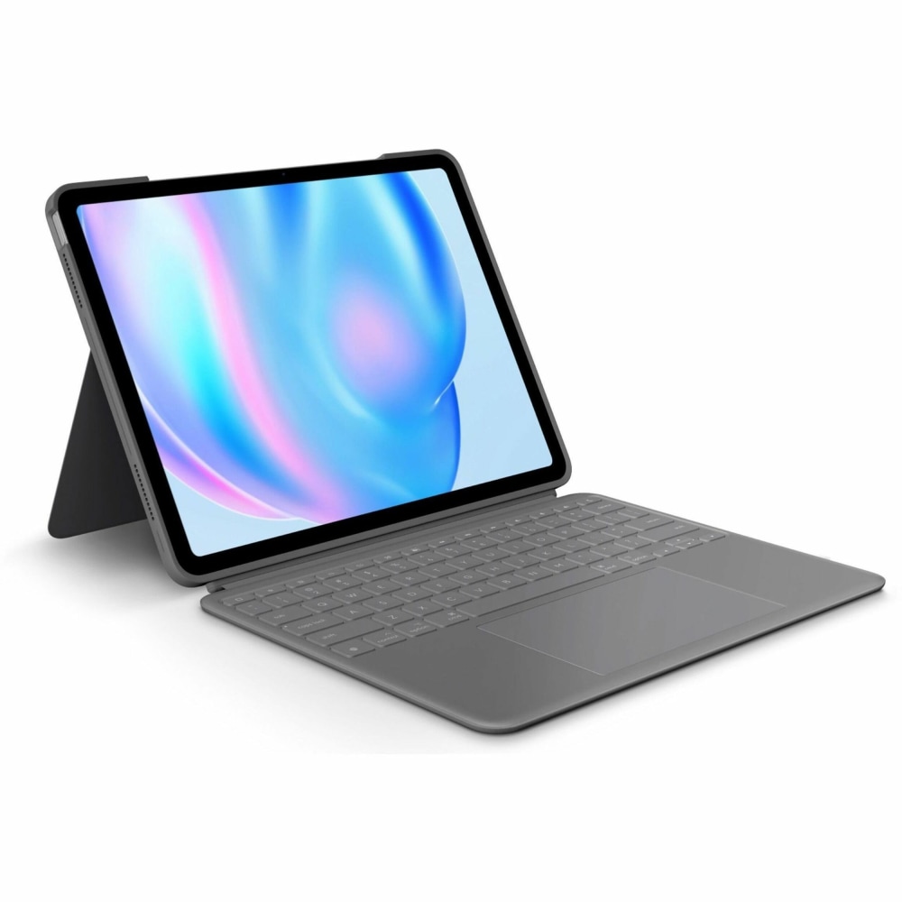 Logitech Combo Touch iPad Air 13-inch (M2 & M3)(2024 & 2025) Keyboard Case, Detachable Backlit Keyboard, Oxford Grey MPN:920-012608