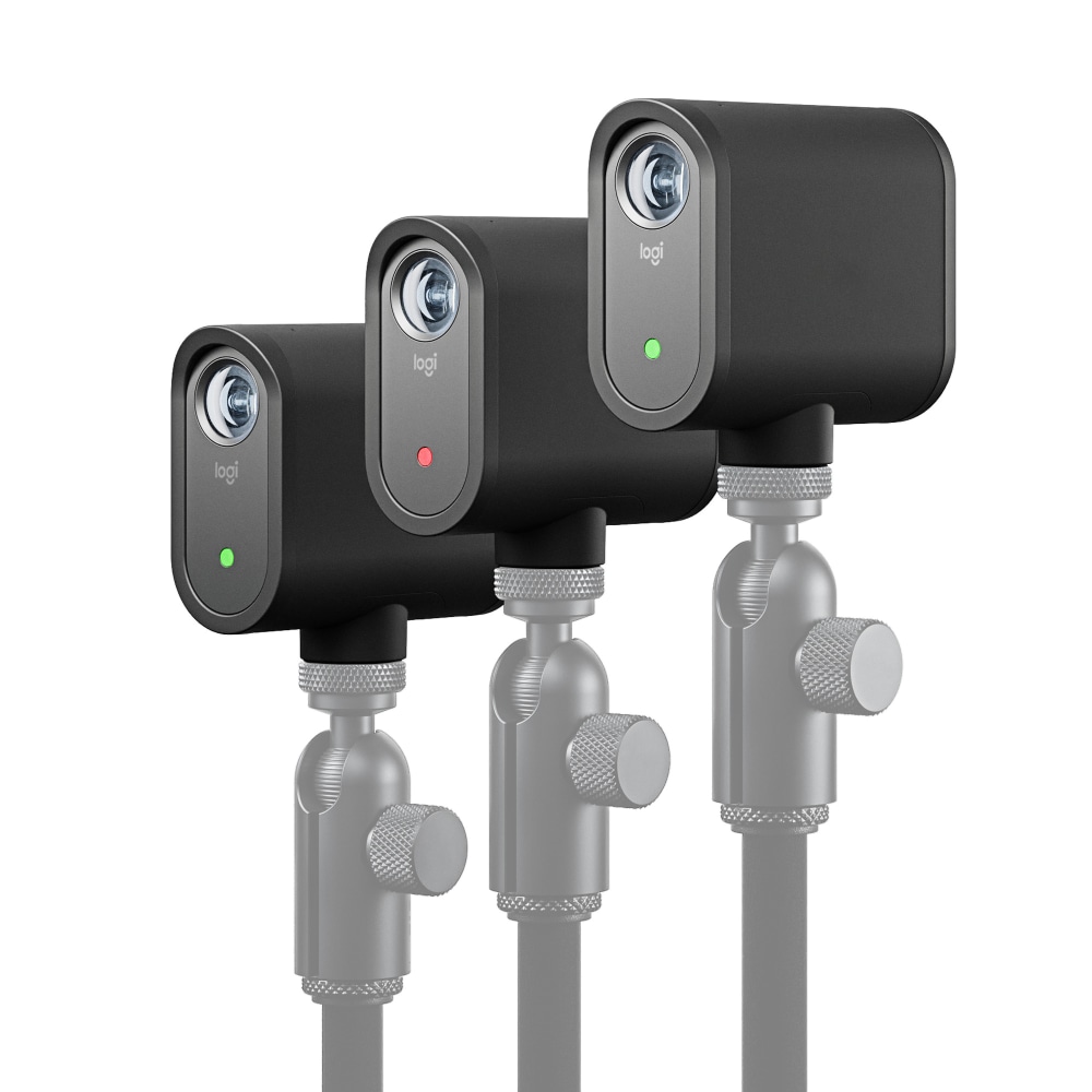 Logitech Mevo Start Webcam 12 Megapixel Black USB Type C 3 Pack(s) 1920 x 1080 Video 84 Angle Microphone Wireless LAN Smartphone, Tablet MPN:961-000500