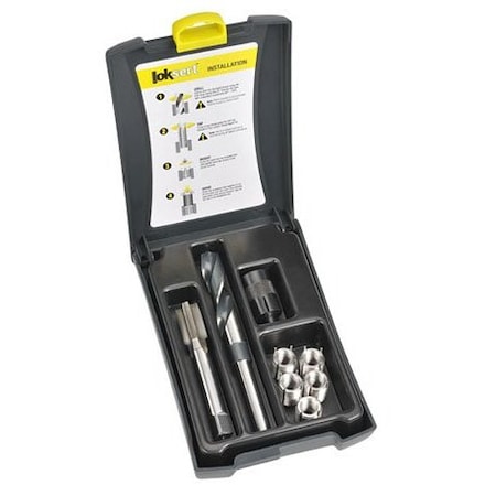 Thread Repair Kit, Key Locking Thread Inserts, Plain Stainless Steel MPN:3720-8.00TWK