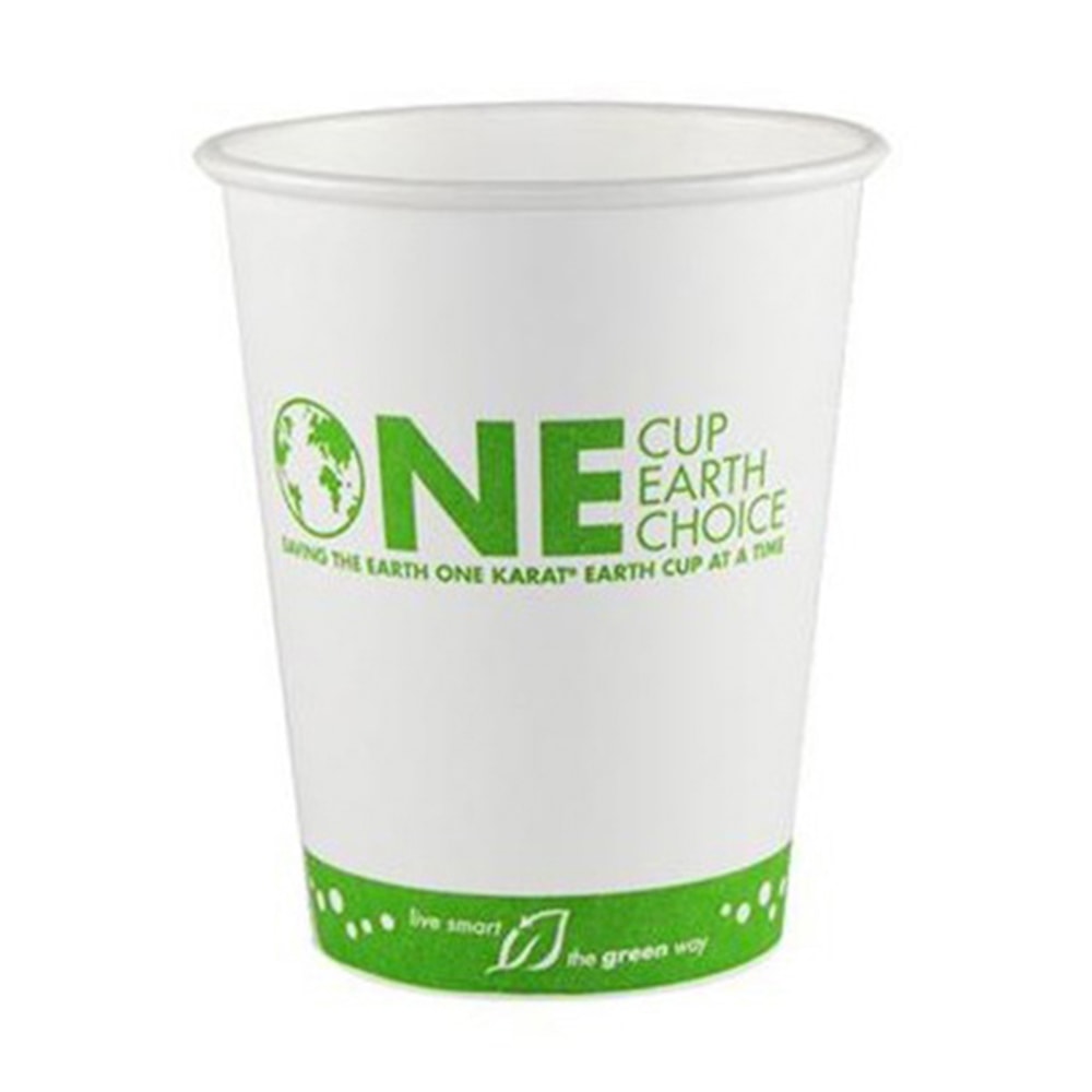 Karat Earth Paper Hot Cups, 12 Oz, White, Case Of 1, 000 Cups MPN:KE-K512