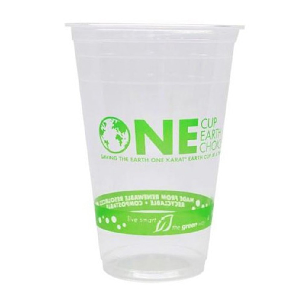 Karat Earth PLA Plastic Cups, 20 Oz, Clear, Pack Of 1, 000 Cups MPN:KE-KC20G