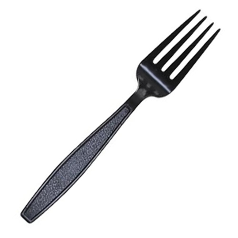 Karat Disposable Plastic Forks, Black, Pack Of 1, 000 Forks MPN:U2020B