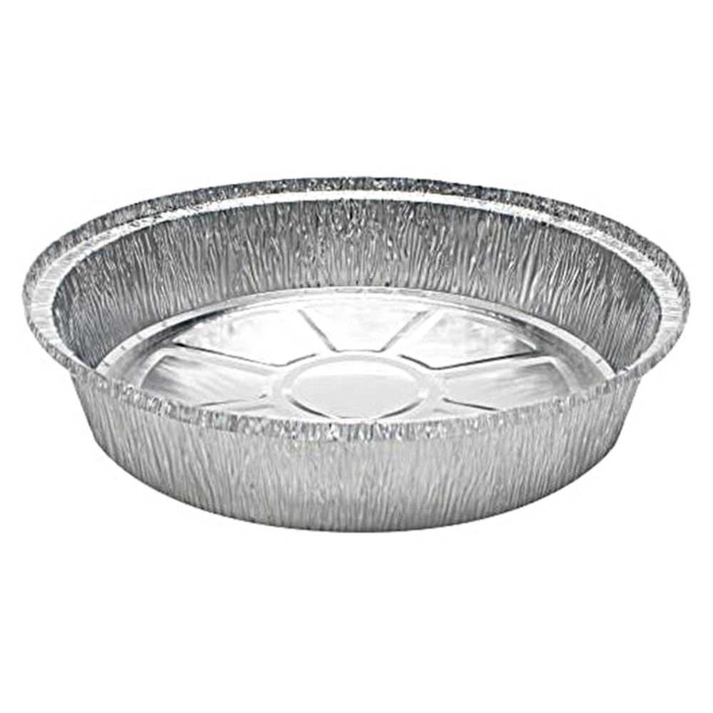Karat Round Foil Food Containers, 1in x 9in, Case Of 500 Containers MPN:AF-CR09
