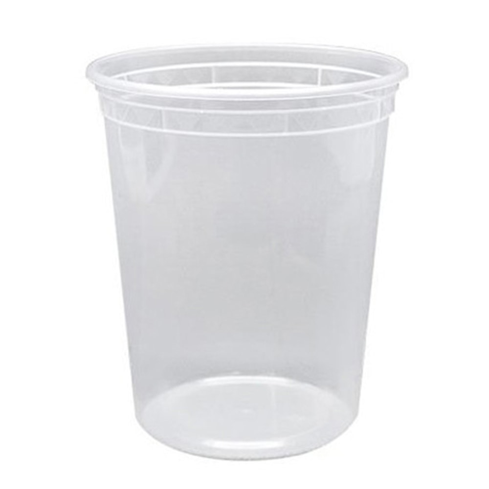 Karat Poly Deli Containers With Lids, 32 Oz, Clear, Pack Of 240 Containers/Lids MPN:FP-IMDC32-PP