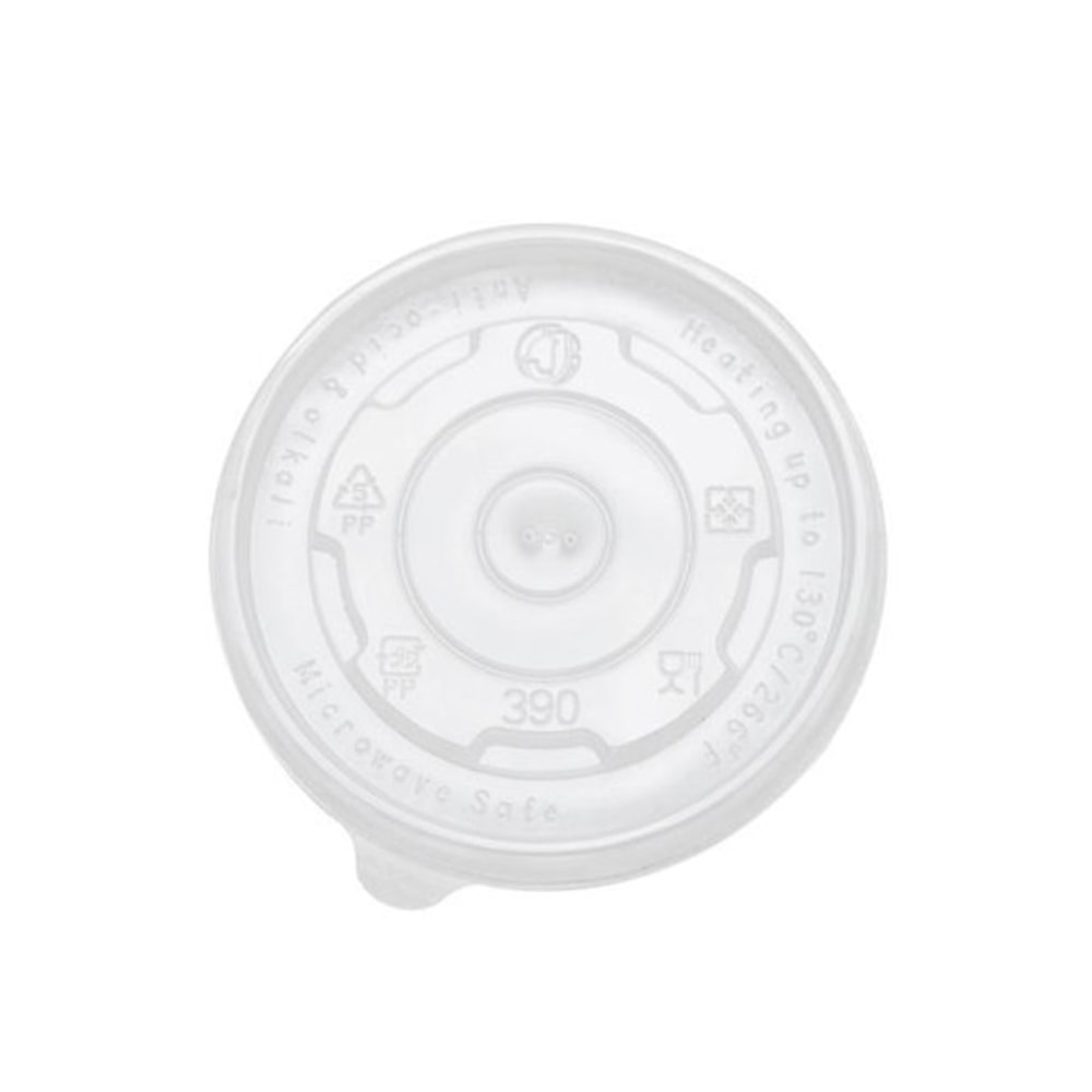 Karat Flat Lids For 12 Oz Paper Food Cups, Clear, Case Of 1, 000 Lids MPN:C-KDL100-PP