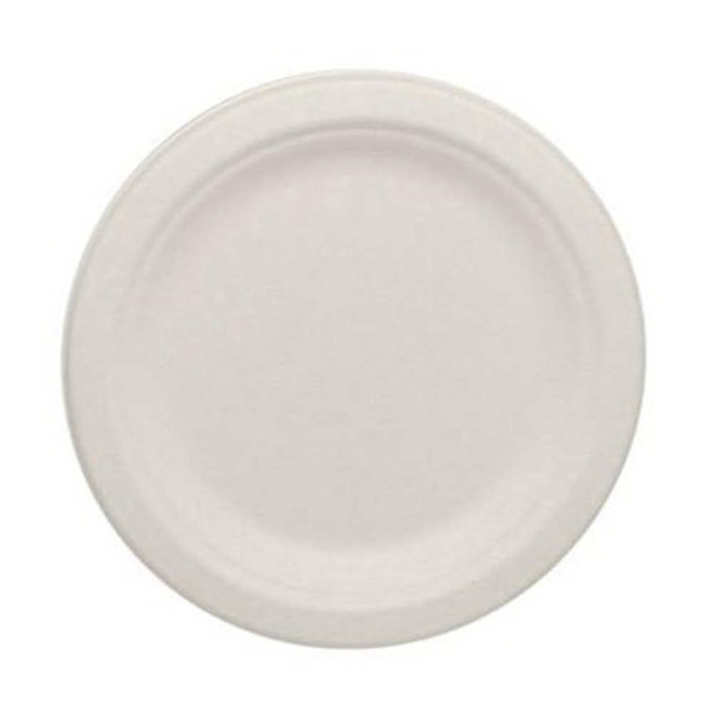 Karat Earth 6in Round Bagasse Plates, Natural, Set Of 1, 000 Plates MPN:KE-BPR06-1C