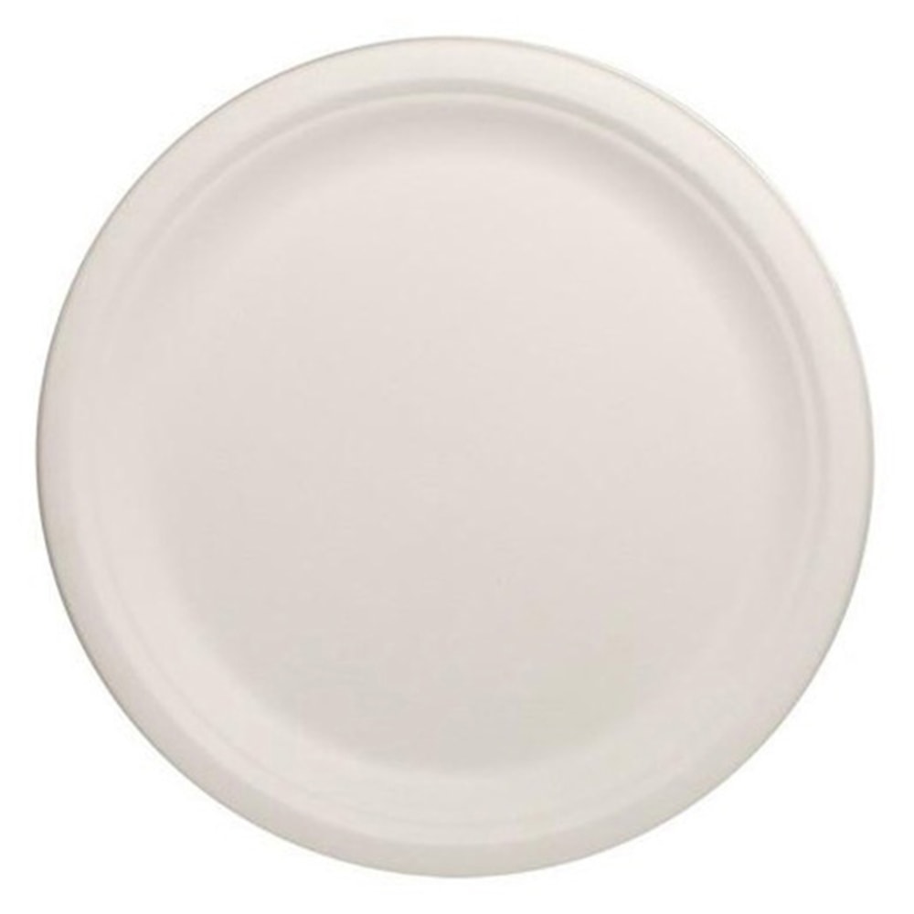 Karat Earth 10in Round Bagasse Plates, Natural, Set Of 500 Plates MPN:KE-BPR10-1C