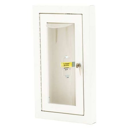 Fire Extinguisher Cabinet, Semi Recessed, 20 3/4 in Height, 5 lb MPN:7308-BB