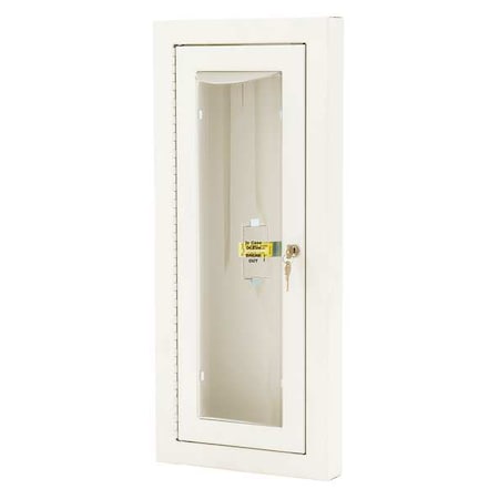 Fire Extinguisher Cabinet, Semi Recessed, 26 3/4 in Height, 10 lb MPN:7322-BB