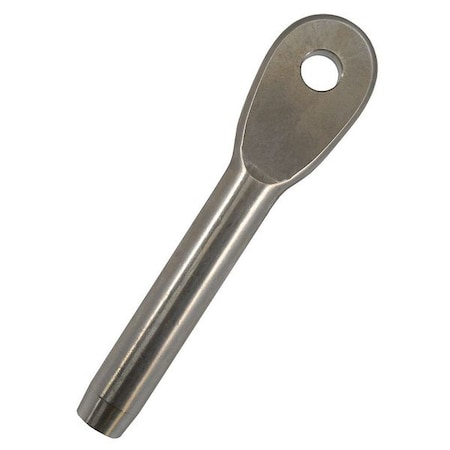 Eye End Fitting, 316 SS, 3/32 in Rope dia. MPN:668-3X