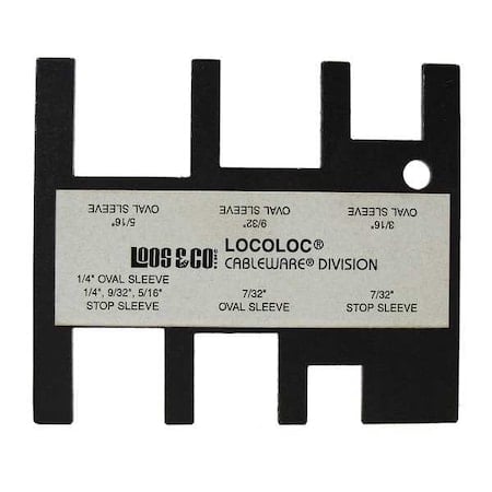 Locoloc Oval and Stop Sleeve Gauge, 7/32-5/16 MPN:GA-2P