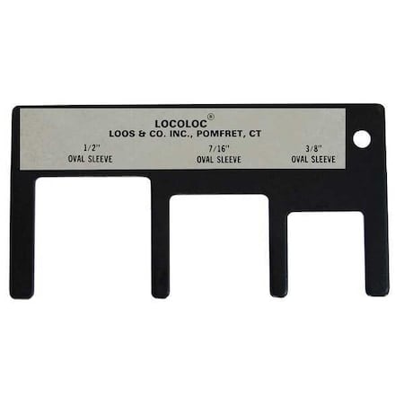 Oval Sleeve Gauge, 3/8, 7/16, 1/2 MPN:GA-3P