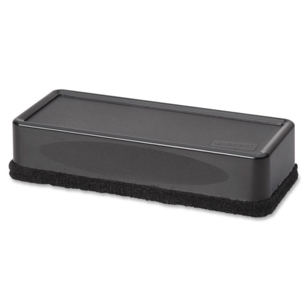 Lorell Whiteboard Eraser, 2 3/16inW x 5 3/16inL, Black MPN:24850