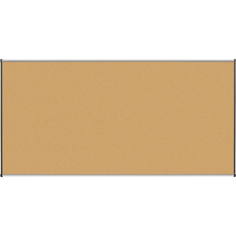 Lorell Cork Board, 96in x 48in, Aluminum Frame With Silver/Black Finish MPN:60645