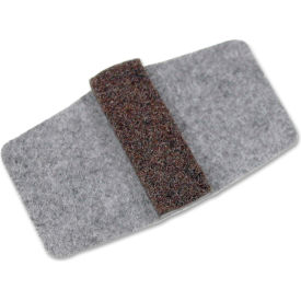 Lorell® Wraparound Floor Savers - Gray - 16/Pack 49319
