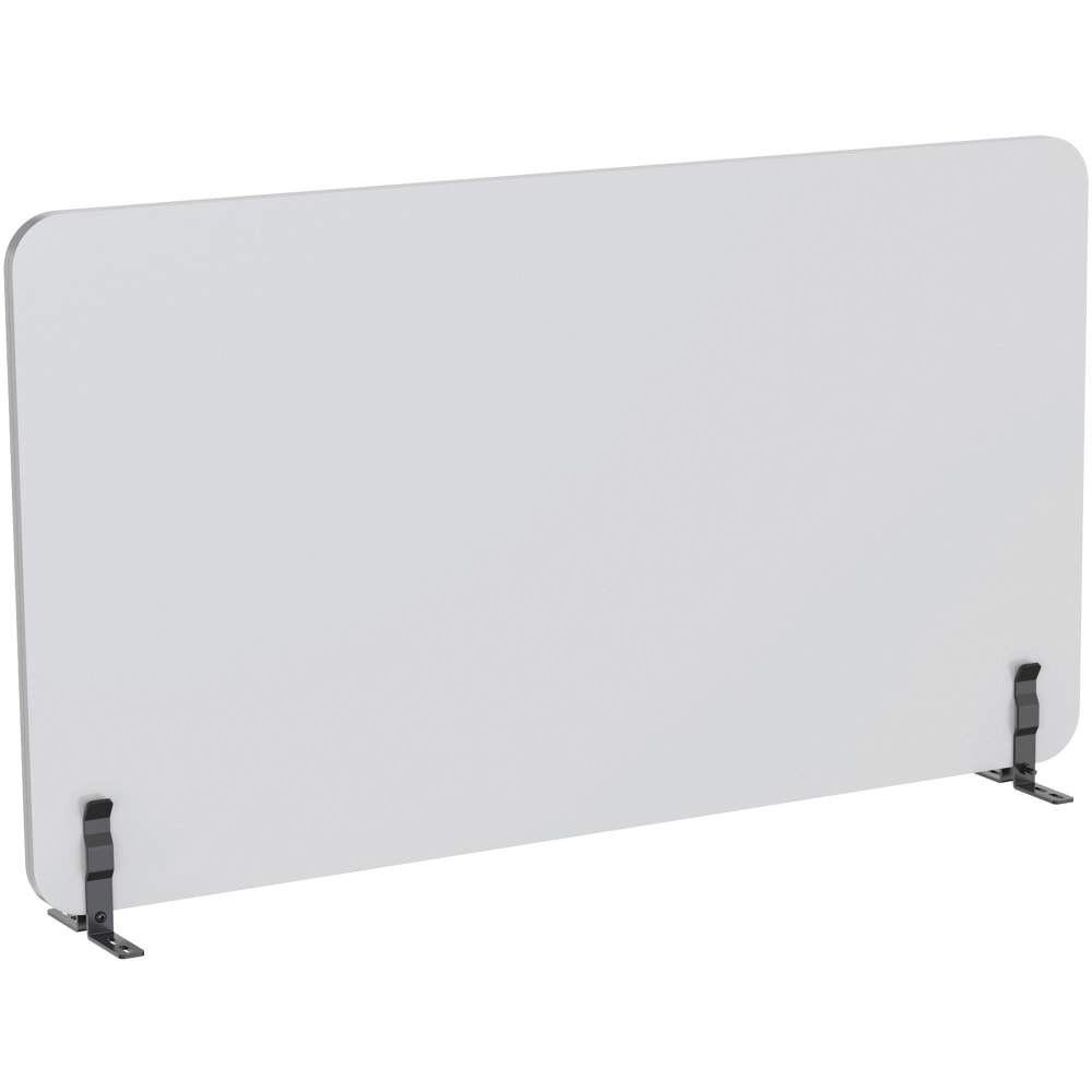 Lorell Acoustic Desktop Privacy Panel, 47.2inW x 23.6inH, Polyester Fiber, Light Gray MPN:25961